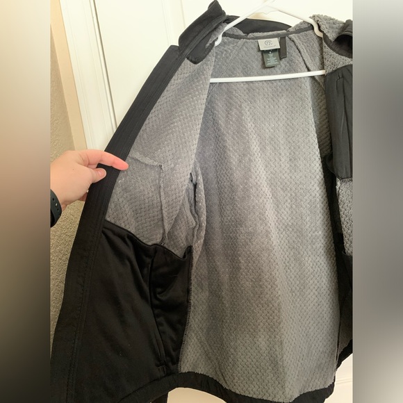 Champion Black Fleece Rain Jacket - Size Small - Picture 5 of 6